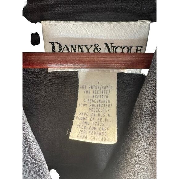 Vintage Danny & Nicole Women's Plus 16 Power 80s Double Breasted Blazer Dress - Picture 4 of 16